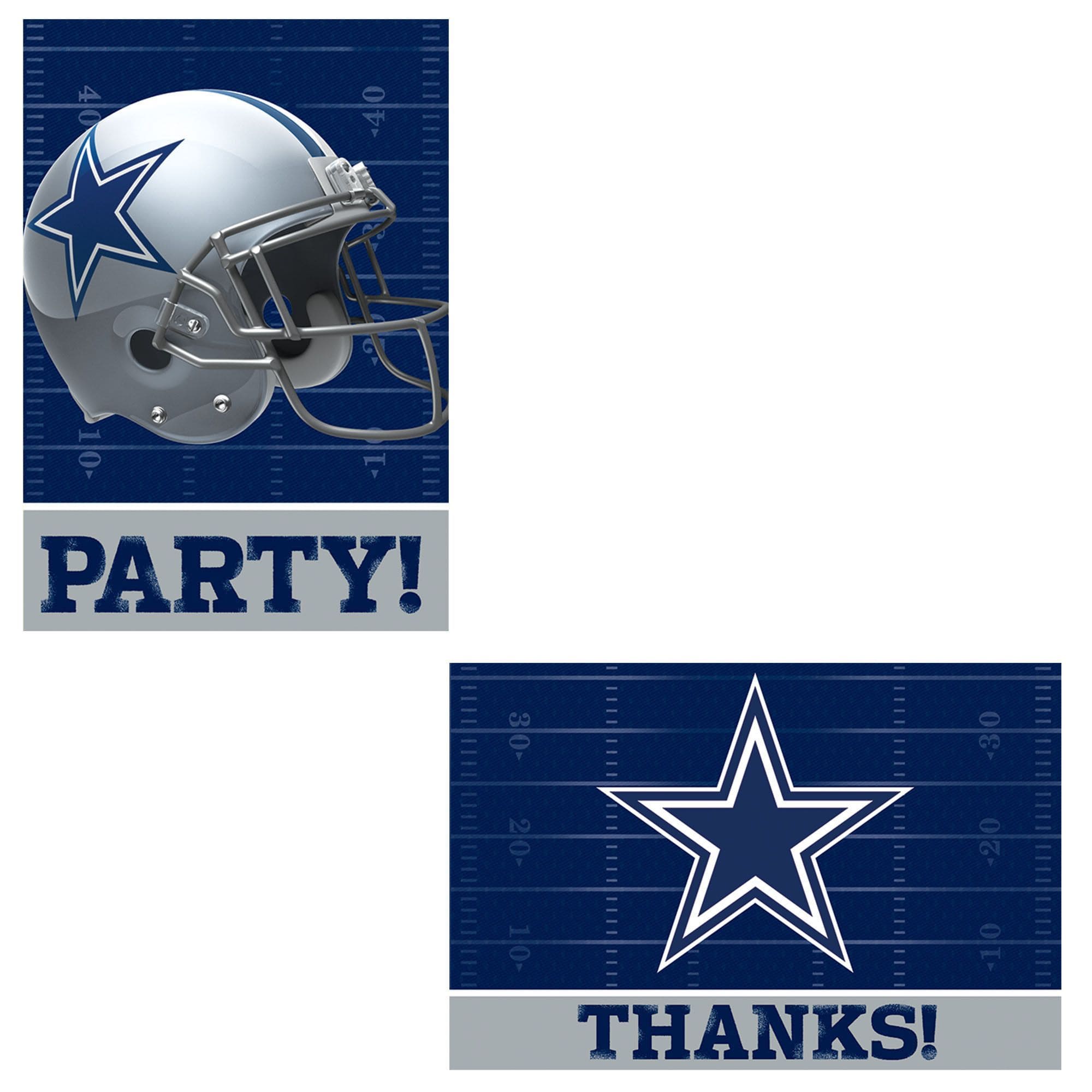 Dallas Cowboys Invite and Thank You Set (8 count) – instaballoons Wholesale dallas-cowboys-invite-and-thank-you-set-8-count-instaballoons-wholesale