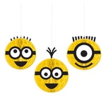 Amscan Party Supplies Despicable Me Honeycomb Decorations (3 count)