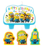 Amscan Party Supplies Despicable Me Minions Birthday Candle Set (4 count)