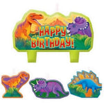 Amscan Party Supplies Dinosaur Birthday Candle Set (4 count)