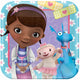 Platos cuadrados de 7" de Doc McStuffins (juego de 8)