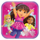 Dora & Friends 9in Square Plates 9″ (8 count)
