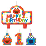 Amscan Party Supplies Elmo Turns One Candle Set (4 count)