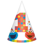 Amscan Party Supplies Elmo Turns One Cone Hats (8 count)