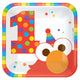 Elmo Turns One Square Plates 7″ (8 count)