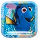Finding Dory 7in Square Plates 7″ (8 count)
