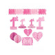 Happy 1st Birthday Pink Decoration Kit