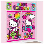Amscan Party Supplies Hello Kitty Rainbow Scene Setters Wall Decorating Kit ( count)