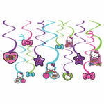 Amscan Party Supplies Hello Kitty Rainbow Swirl Decorations ( count)