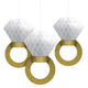 Honeycomb Ring Hanging Deco (3 count)