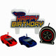 Velas de cumpleaños de carreras de autos Hot Wheels