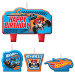 Amscan Party Supplies Hot Wheels Wild Birthday Candle  Set (4 count)