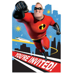 Amscan Party Supplies Incredibles 2 Invitations (8 count)