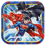 Amscan Party Supplies Justice League 7in Sq Plates 7″ (8 count)