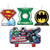Amscan Party Supplies Justice League Birthday Candle Set (4 count)