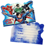 Amscan Party Supplies Justice League Invitations  (8 count)