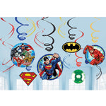 Amscan Party Supplies Justice League Swirl Decoration Kit