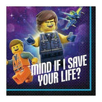 Amscan Party Supplies Lego Movie 2 Beverage Napkins (16 count)