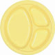 Lite Yellow 10.25in Platos divididos 20ct 25″ (20 unidades)