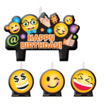 Amscan Party Supplies LOL Emoji Birthday Candle Set (4 count)