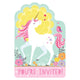 Magic Unicorn Invitations (8 count)