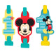 Mickey Mouse 1st Birthday Party Noisemaker Blowouts (8 unidades)