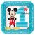 Amscan Party Supplies Mickey Fun One Square Plates 7″ (8 count)