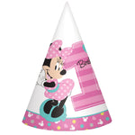 Amscan Party Supplies Minnie Fun One Cone Hats (8 count)