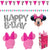 Amscan Party Supplies Minnie Wall & Table Deco Kit (12 count)