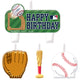 Juego de velas de cumpleaños MLB (4 unidades)