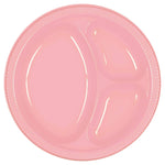 Amscan Party Supplies New Pink 10.25in Divided Plates 20ct 25″ (20 count)