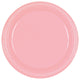 Nuevos platos de plástico rosa de 9" (20 unidades)