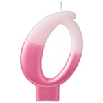 Amscan Party Supplies Numeral Candle #0 Pink