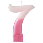 Amscan Party Supplies Numeral Candle #7 Pink