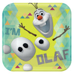 Amscan Party Supplies Olaf Square Plates 9″ (8 count)