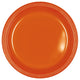 Orange 9" Plastic Plates (20 count)