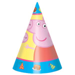Amscan Party Supplies Peppa Pig Cone Hats (8 count)