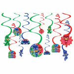 Amscan Party Supplies PJ Masks Swirl Decorations (12 count)