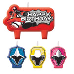 Amscan Party Supplies Power Rangers Ninja Steel Birthday  Candle Set (4 count)