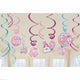 Princess Party Swirls Hanging Decoration Kit