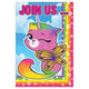 Rainbow Butterfly Unicorn Kitty Invitations (8 count)