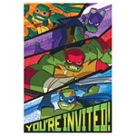 Amscan Party Supplies Rise of Teenage Mutant Ninja Turtles Invitations (8 count)