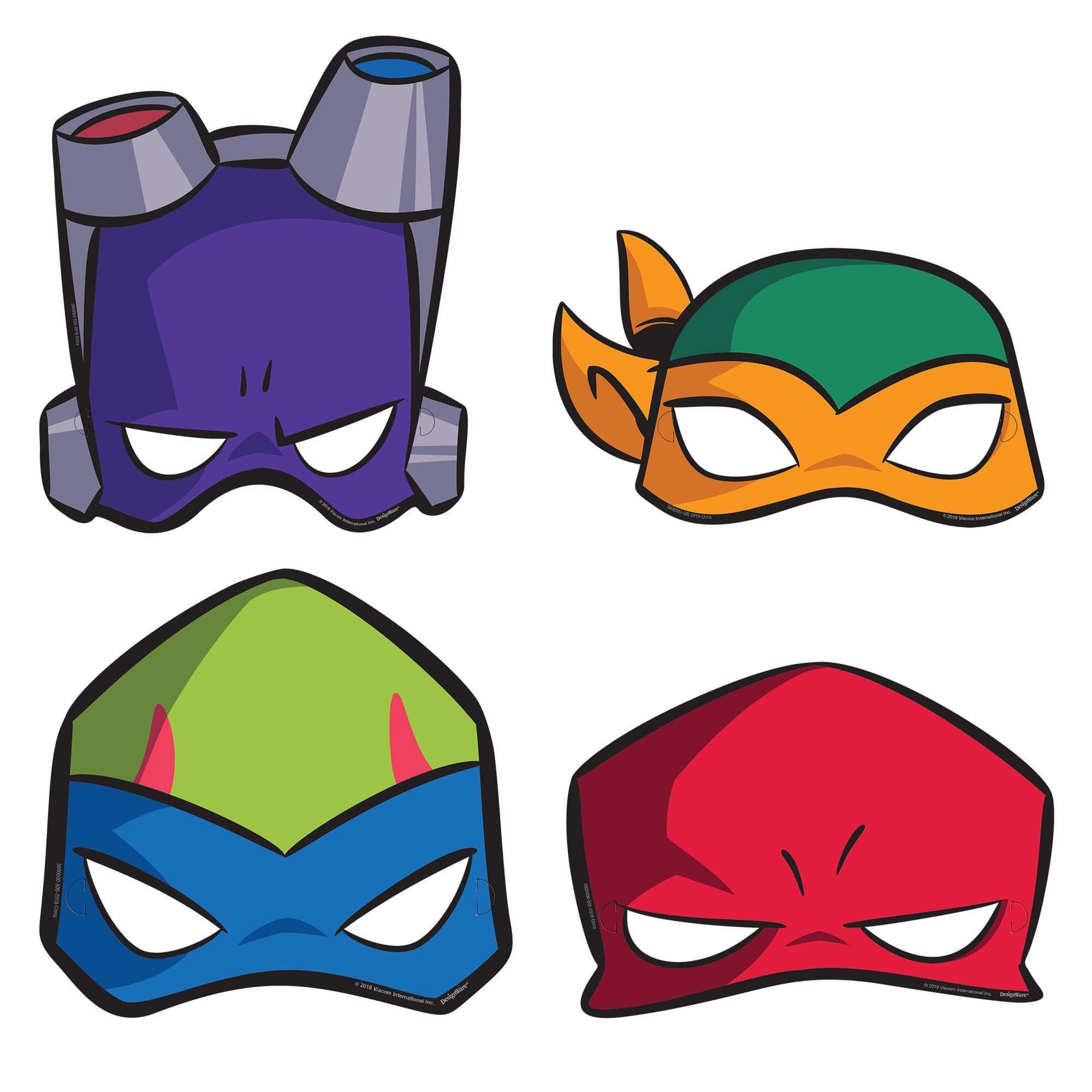 Rise of Teenage Mutant Ninja Turtles Masks (8 count) – instaballoons  Wholesale