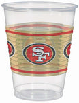 Amscan Party Supplies San Francisco 49ers Plastic 16 oz Cups (25 count)