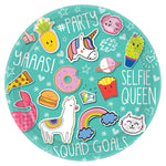 Amscan Party Supplies Selfie Plates 9″ (8 count)