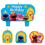 Amscan Party Supplies Sesame St. Birthday Candle Set (4 count)
