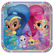 Shimmer & Shine 9in Square Plates 9″ (8 count)