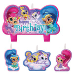 Amscan Party Supplies Shimmer & Shine Candle Set (4 count)