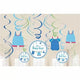 Shower Love Boy Swirl Decoration Kit ( count)