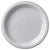 Amscan Party Supplies Silver 9in Plates 20ct 9″ (20 count)